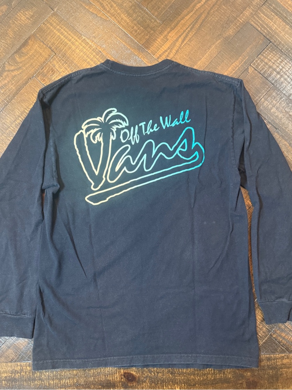Vans Off The Wall Black Long Sleeve Graphic Tee Men’s Medium - Picture 5 of 6